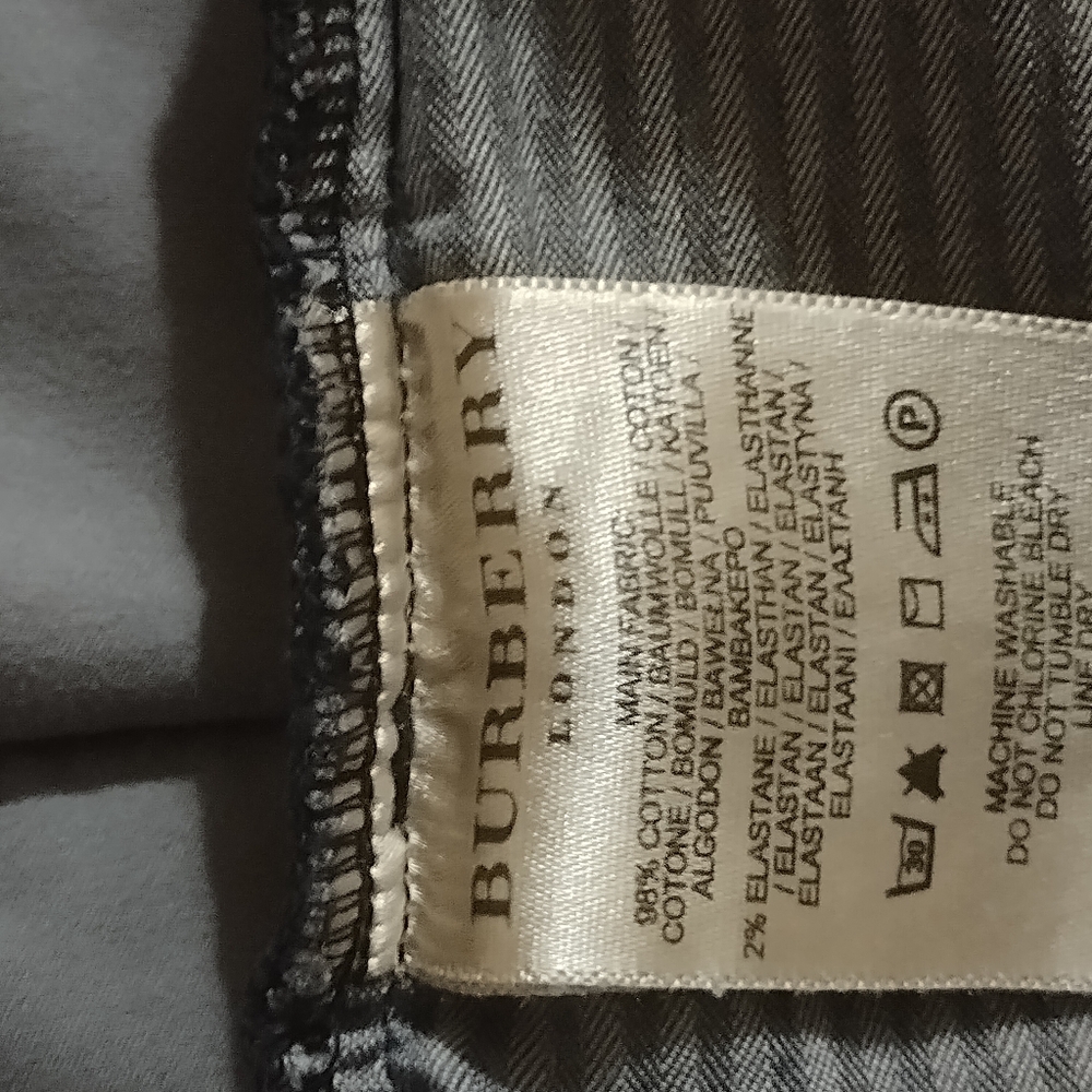 Burberry Men's Charcoal Slim Jeans View 4